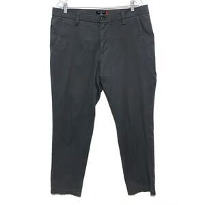 Dockers Smart 360 Flex Slim Fit Workday Khakis Gray Chinos Mens 36 Preppy Office